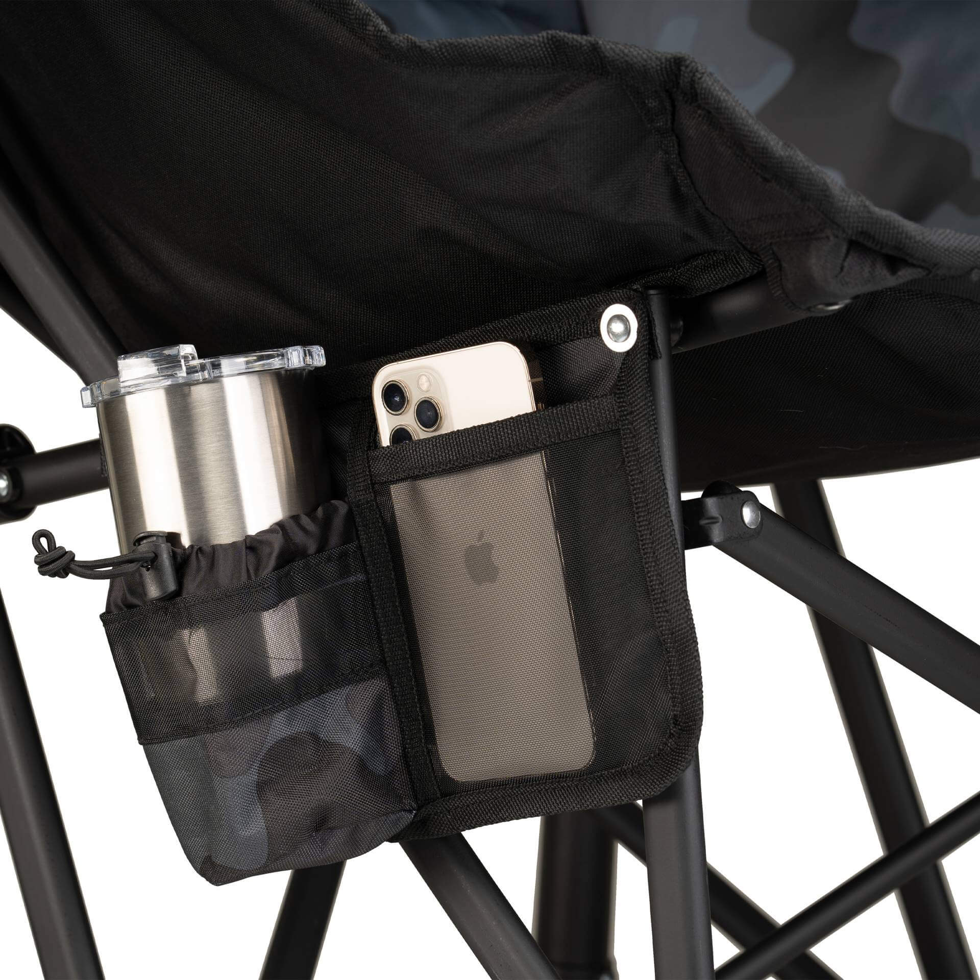 Patented Spring-Action Puff Rocker - Choice 731 - RoadTrip Rocker Smooth Motion Camp Chair Detail