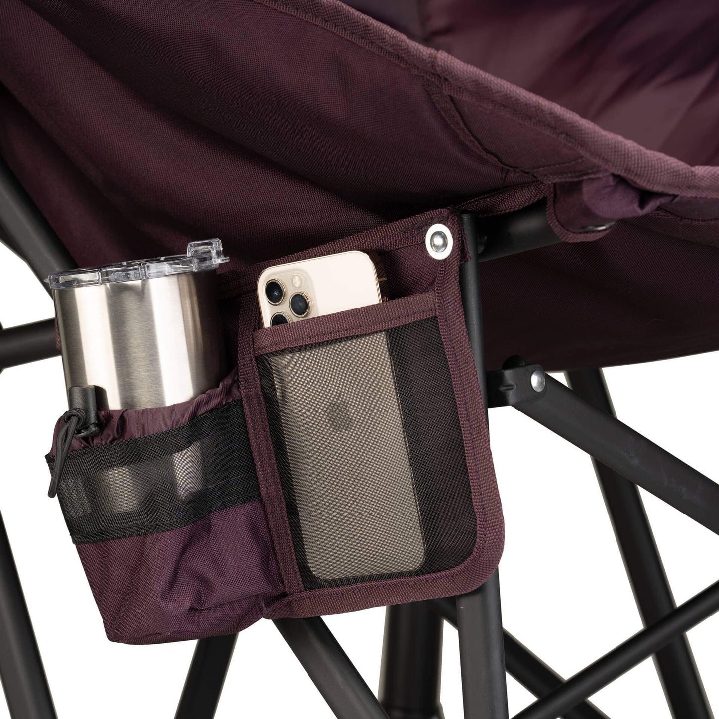 Patented Spring-Action Puff Rocker - Choice 731 - RoadTrip Rocker Smooth Motion Camp Chair Detail
