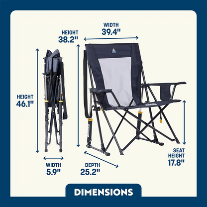 Premium All-Weather Comfort Pro Rocker XL - Choice 107 - RoadTrip Rocker Smooth Motion Camp Chair Detail
