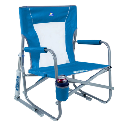 Premium All-Weather Beach Rocker Bundle - Choice 773 - Freestyle Rocker Portable Outdoor Folding Chair Detail