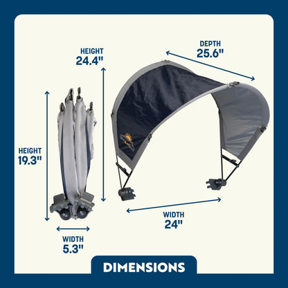 UV-Protection SunShade Accessory - Choice 361 - Portable Beach Canopy with Adjustable Shade Angle Detail