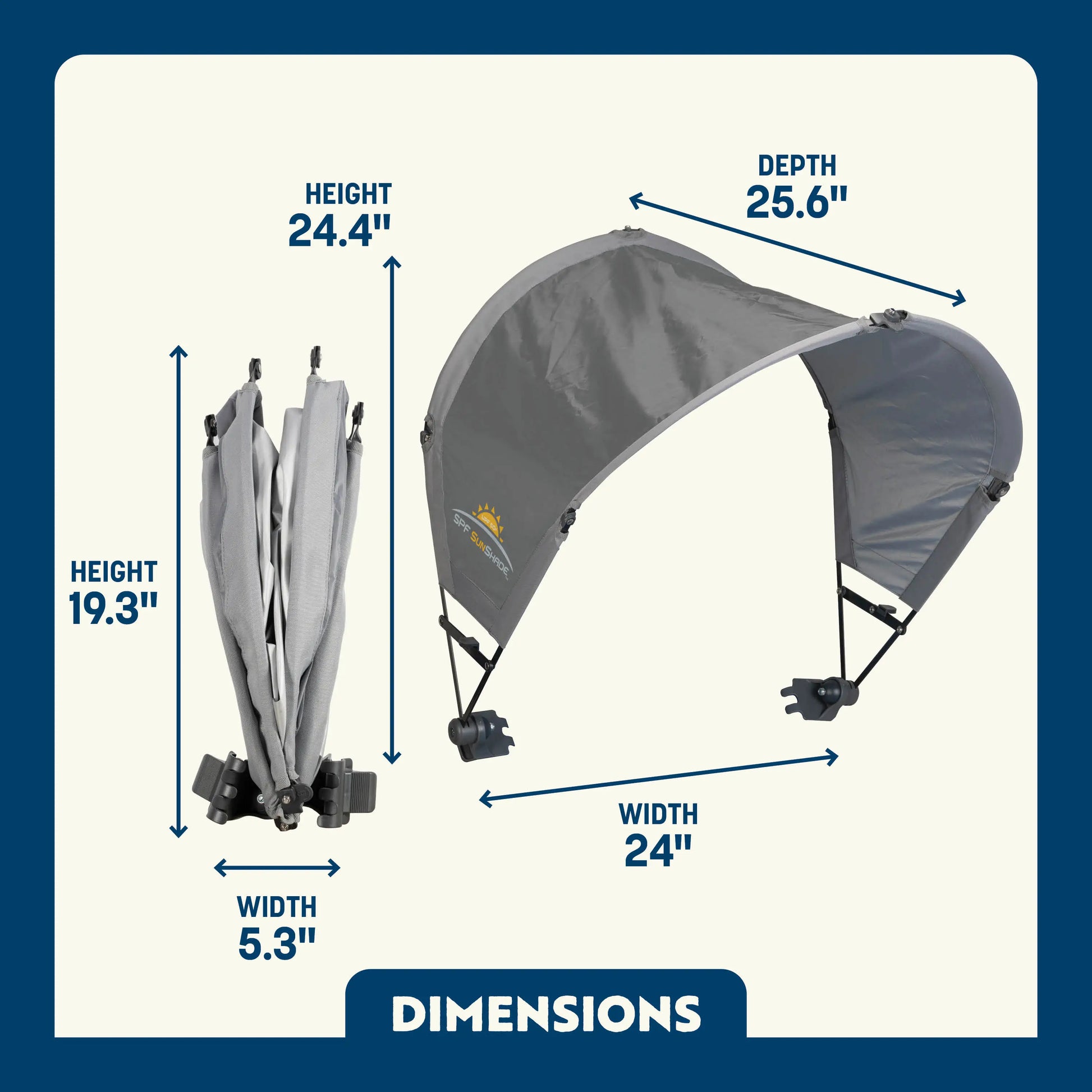 UV-Protection SunShade Accessory - Choice 361 - Portable Beach Canopy with Adjustable Shade Angle Detail