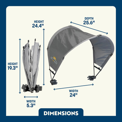 UV-Protection SunShade Accessory - Choice 361 - Portable Beach Canopy with Adjustable Shade Angle Detail