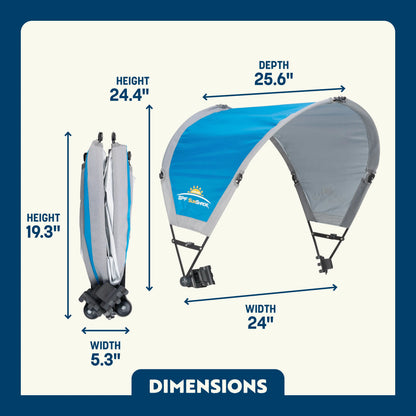 UV-Protection SunShade Accessory - Choice 361 - Portable Beach Canopy with Adjustable Shade Angle Detail