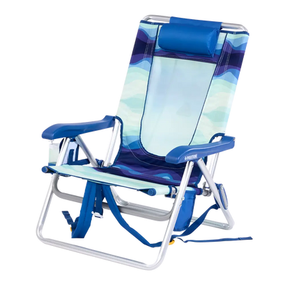 Low-Profile Backpack Beach Chair - Choice 709 - Rust-Resistant Aluminum Sand-Friendly Lounge Chair Detail