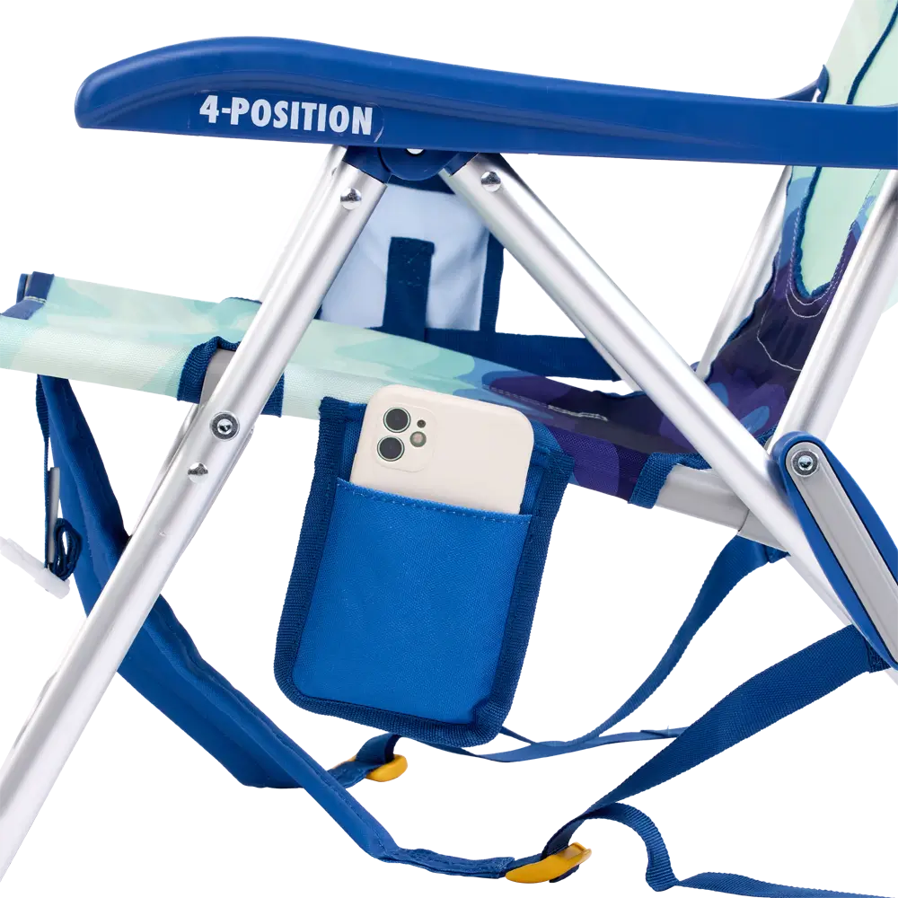 Low-Profile Backpack Beach Chair - Choice 709 - Rust-Resistant Aluminum Sand-Friendly Lounge Chair Detail