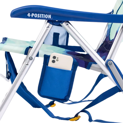 Low-Profile Backpack Beach Chair - Choice 709 - Rust-Resistant Aluminum Sand-Friendly Lounge Chair Detail
