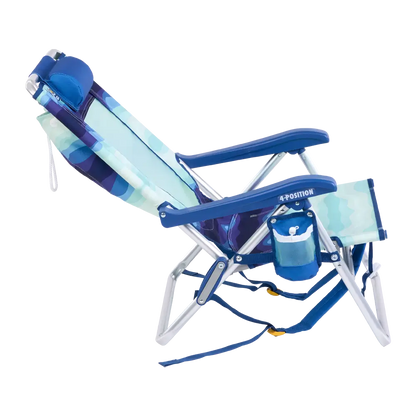 Low-Profile Backpack Beach Chair - Choice 709 - Rust-Resistant Aluminum Sand-Friendly Lounge Chair Detail