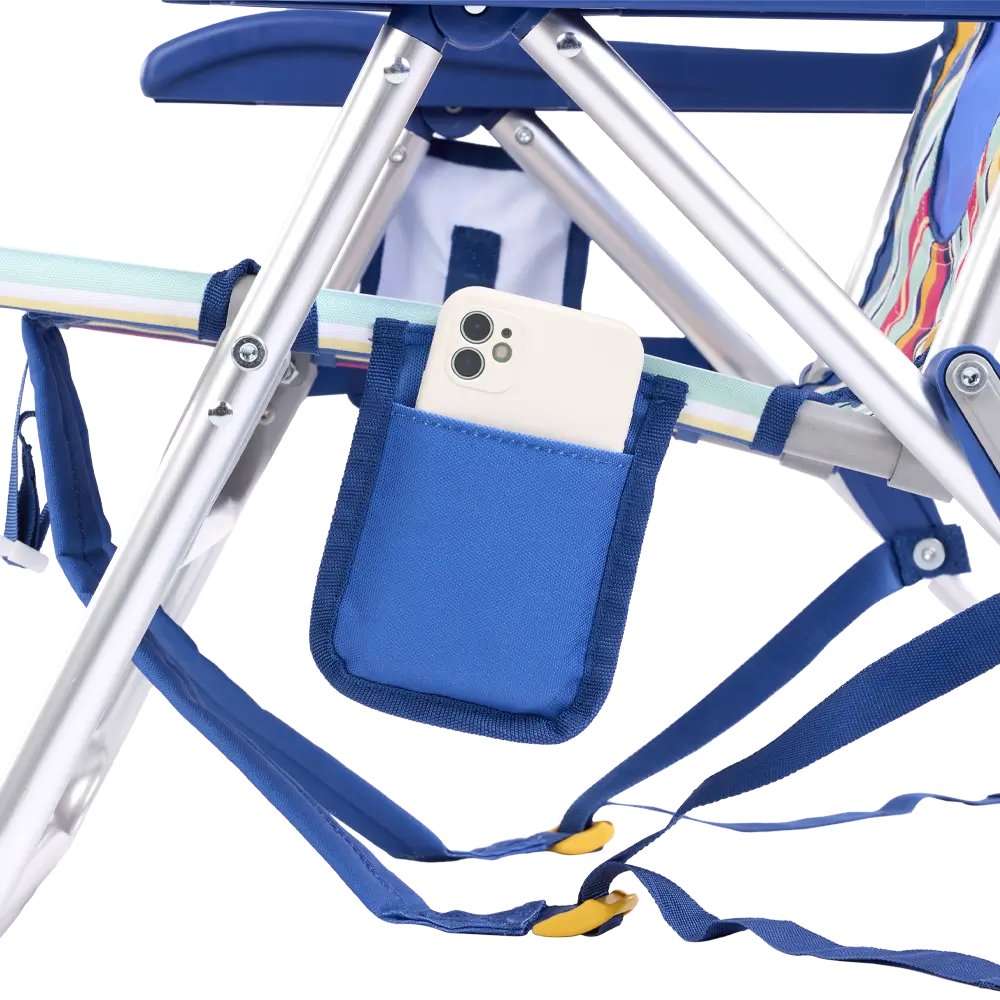 Low-Profile Backpack Beach Chair - Choice 709 - Rust-Resistant Aluminum Sand-Friendly Lounge Chair Detail