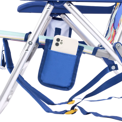 Low-Profile Backpack Beach Chair - Choice 709 - Rust-Resistant Aluminum Sand-Friendly Lounge Chair Detail