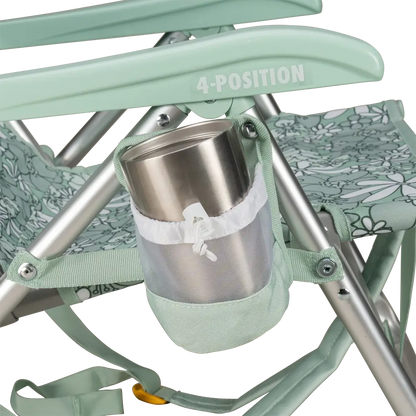 Low-Profile Backpack Beach Chair - Choice 709 - Rust-Resistant Aluminum Sand-Friendly Lounge Chair Detail