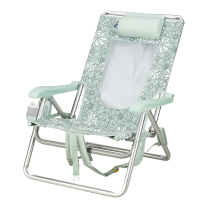 Low-Profile Backpack Beach Chair - Choice 709 - Rust-Resistant Aluminum Sand-Friendly Lounge Chair Detail