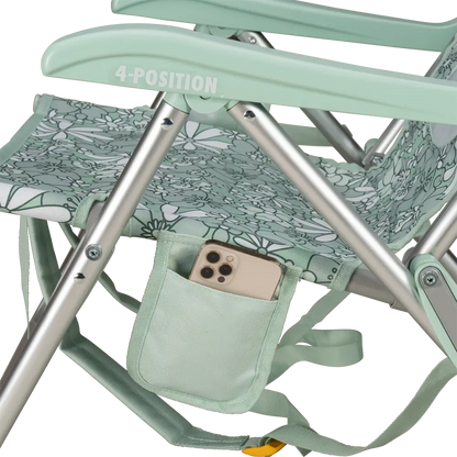 Low-Profile Backpack Beach Chair - Choice 709 - Rust-Resistant Aluminum Sand-Friendly Lounge Chair Detail