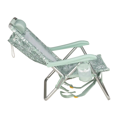 Low-Profile Backpack Beach Chair - Choice 709 - Rust-Resistant Aluminum Sand-Friendly Lounge Chair Detail