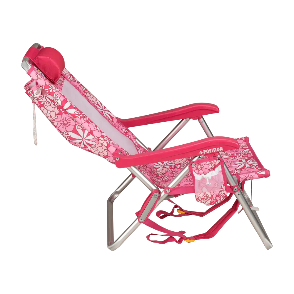 Low-Profile Backpack Beach Chair - Choice 709 - Rust-Resistant Aluminum Sand-Friendly Lounge Chair Detail