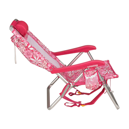 Low-Profile Backpack Beach Chair - Choice 709 - Rust-Resistant Aluminum Sand-Friendly Lounge Chair Detail