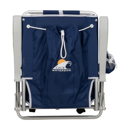 Low-Profile Backpack Beach Chair - Choice 709 - Rust-Resistant Aluminum Sand-Friendly Lounge Chair Detail
