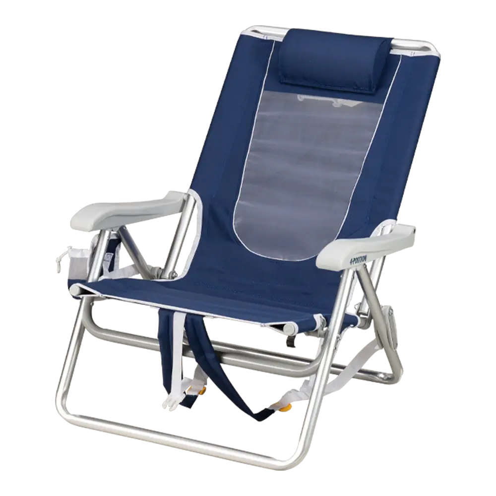 Low-Profile Backpack Beach Chair - Choice 709 - Rust-Resistant Aluminum Sand-Friendly Lounge Chair Detail