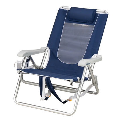 Low-Profile Backpack Beach Chair - Choice 709 - Rust-Resistant Aluminum Sand-Friendly Lounge Chair Detail