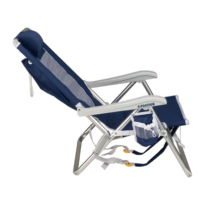 Low-Profile Backpack Beach Chair - Choice 709 - Rust-Resistant Aluminum Sand-Friendly Lounge Chair Detail