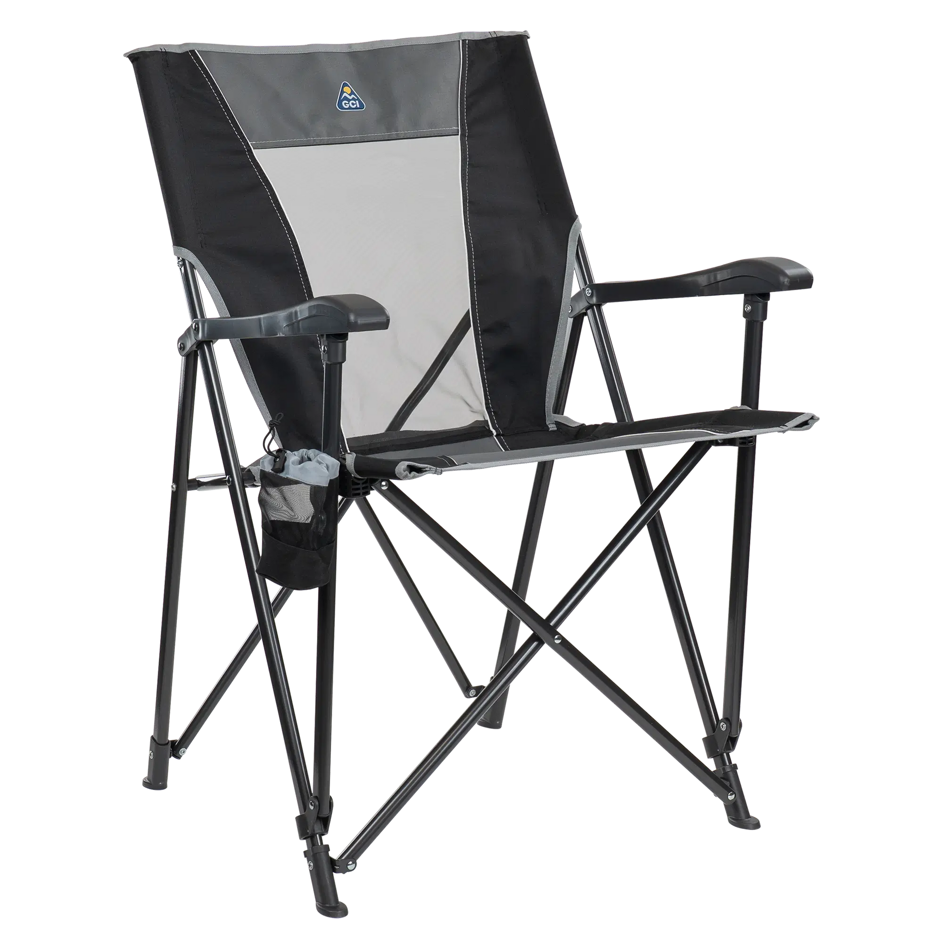 Space-Saving Pico Eazy Chair - Choice 976 - Ultra-Lightweight Telescoping PackSeat Travel Stool - Black