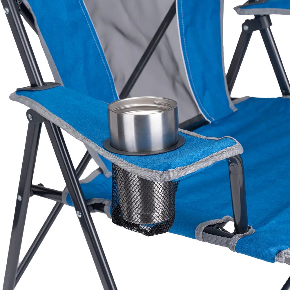 Space-Saving Pico Comfort Quad Chair - Choice 989 - Premium Slim-Fold Compact Chair with Messenger Bag Detail