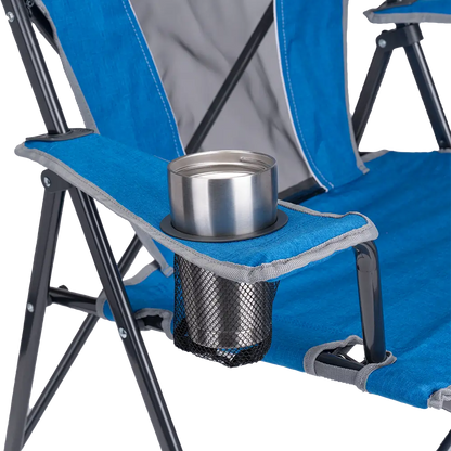 Space-Saving Pico Comfort Quad Chair - Choice 989 - Premium Slim-Fold Compact Chair with Messenger Bag Detail