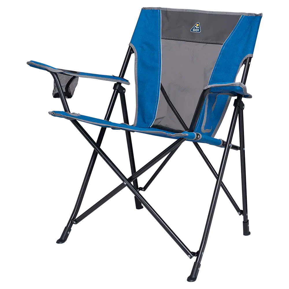 Space-Saving Pico Comfort Quad Chair - Choice 989 - Premium Slim-Fold Compact Chair with Messenger Bag Detail