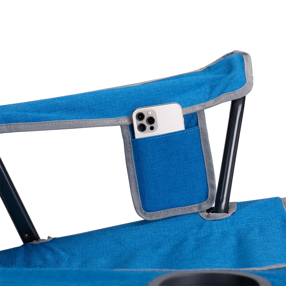 Space-Saving Pico Comfort Quad Chair - Choice 989 - Premium Slim-Fold Compact Chair with Messenger Bag Detail