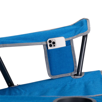Space-Saving Pico Comfort Quad Chair - Choice 989 - Premium Slim-Fold Compact Chair with Messenger Bag Detail
