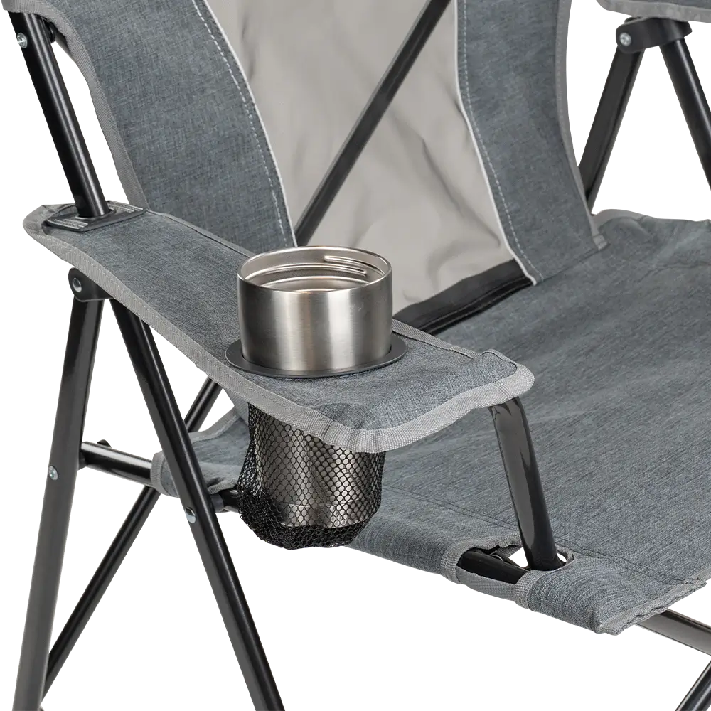 Space-Saving Pico Comfort Quad Chair - Choice 989 - Premium Slim-Fold Compact Chair with Messenger Bag Detail