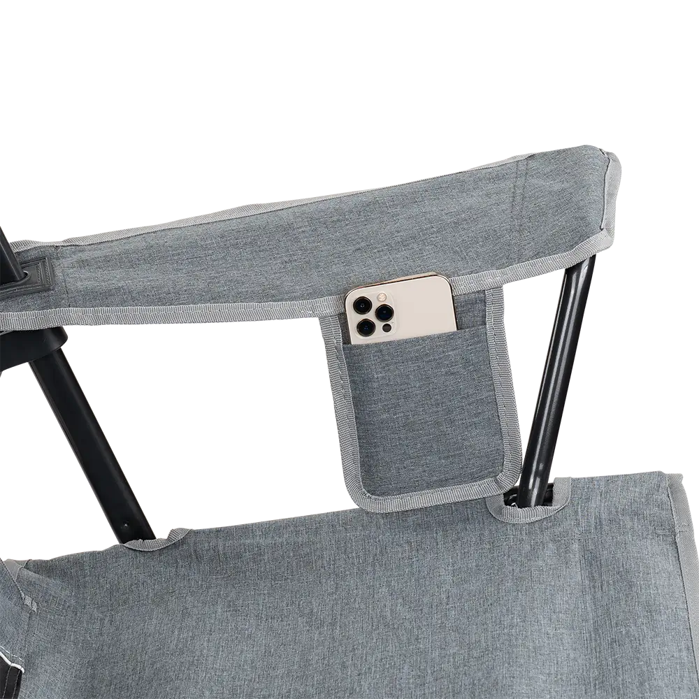 Space-Saving Pico Comfort Quad Chair - Choice 989 - Premium Slim-Fold Compact Chair with Messenger Bag Detail