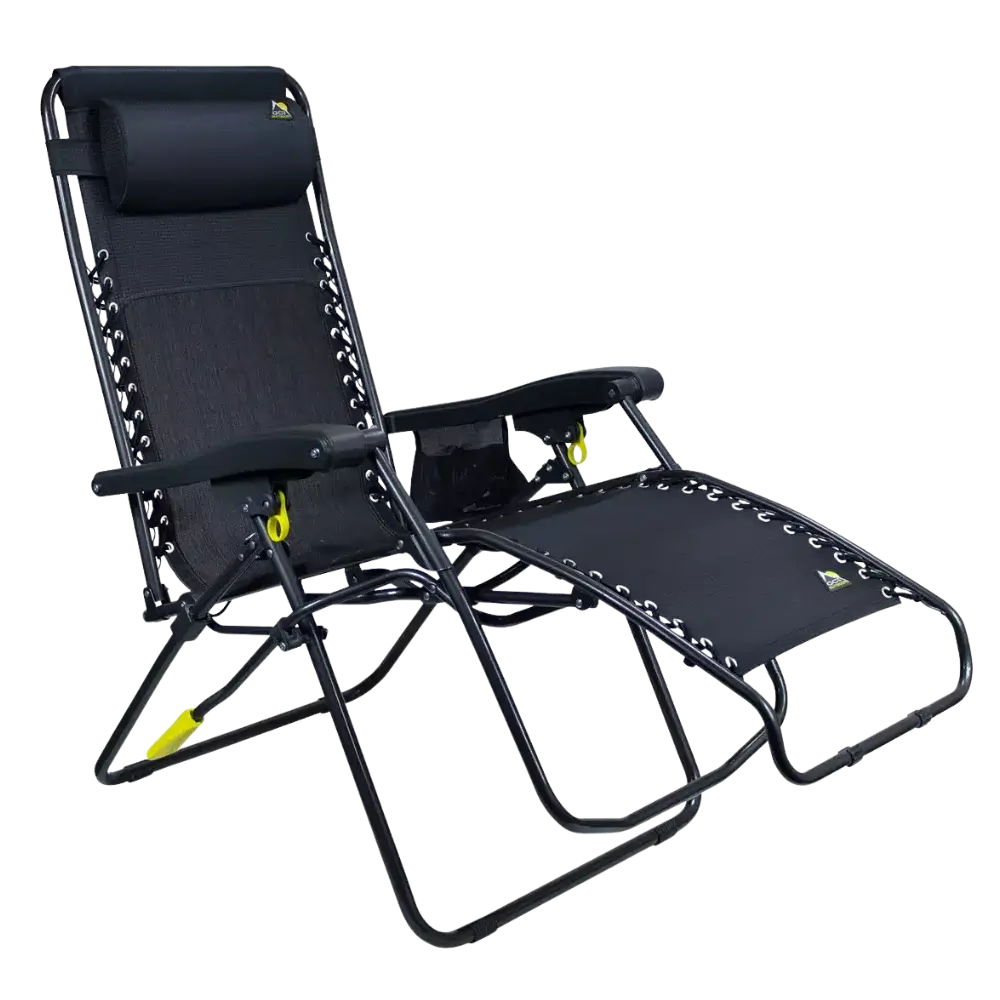 Reclining Beach Freeform Zero Gravity Lounger Bundle - Choice 507 - Multi-Position Outdoor Beach Chair with Pillow Detail