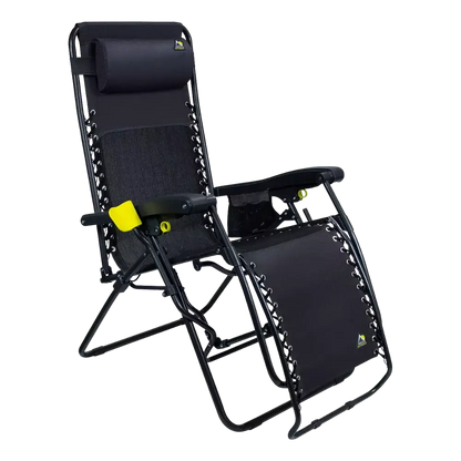 Reclining Beach Freeform Zero Gravity Lounger Bundle - Choice 507 - Multi-Position Outdoor Beach Chair with Pillow Detail