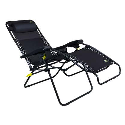 Reclining Beach Freeform Zero Gravity Lounger Bundle - Choice 507 - Multi-Position Outdoor Beach Chair with Pillow Detail