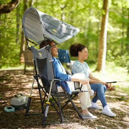 Premium All-Weather SunShade Rocker - Choice 550 - RoadTrip Rocker Smooth Motion Camp Chair Detail