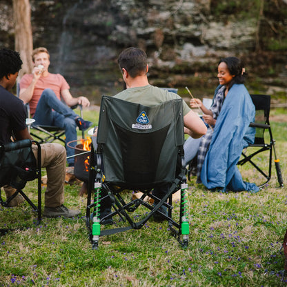 Patented Spring-Action Adjustable Rocker - Choice 573 - Freestyle Rocker Portable Outdoor Folding Chair Detail