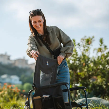 Patented Spring-Action Adjustable Rocker - Choice 573 - Freestyle Rocker Portable Outdoor Folding Chair Detail
