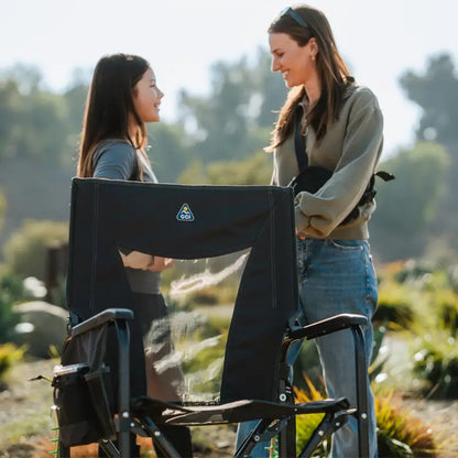 Patented Spring-Action Adjustable Rocker - Choice 573 - Freestyle Rocker Portable Outdoor Folding Chair Detail