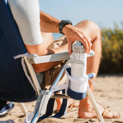 Low-Profile Backpack Beach Chair - Choice 709 - Rust-Resistant Aluminum Sand-Friendly Lounge Chair Detail