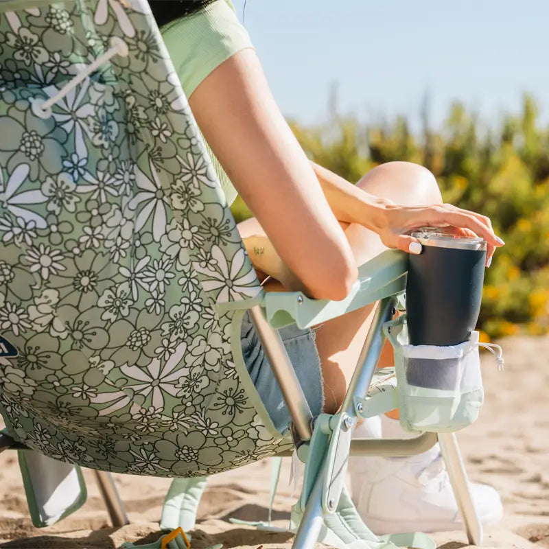 Low-Profile Backpack Beach Chair - Choice 709 - Rust-Resistant Aluminum Sand-Friendly Lounge Chair Detail