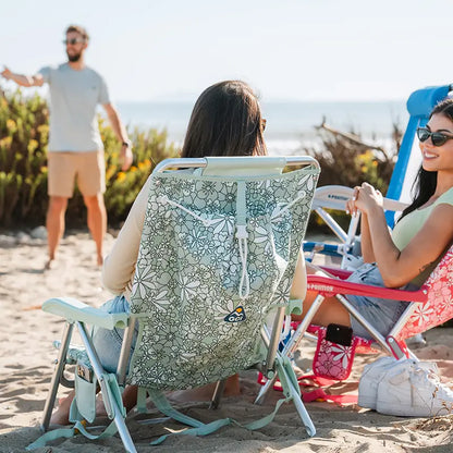 Low-Profile Backpack Beach Chair - Choice 709 - Rust-Resistant Aluminum Sand-Friendly Lounge Chair Detail