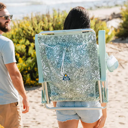 Low-Profile Backpack Beach Chair - Choice 709 - Rust-Resistant Aluminum Sand-Friendly Lounge Chair Detail