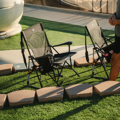 Premium All-Weather BreezeRocker - Choice 504 - RoadTrip Rocker Smooth Motion Camp Chair Detail