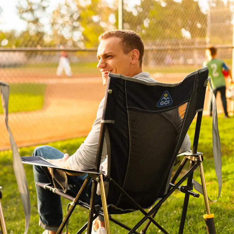 Heavy-Duty Freestyle Comfort Pro Rocker - Choice 375 - Freestyle Rocker Portable Outdoor Folding Chair Detail