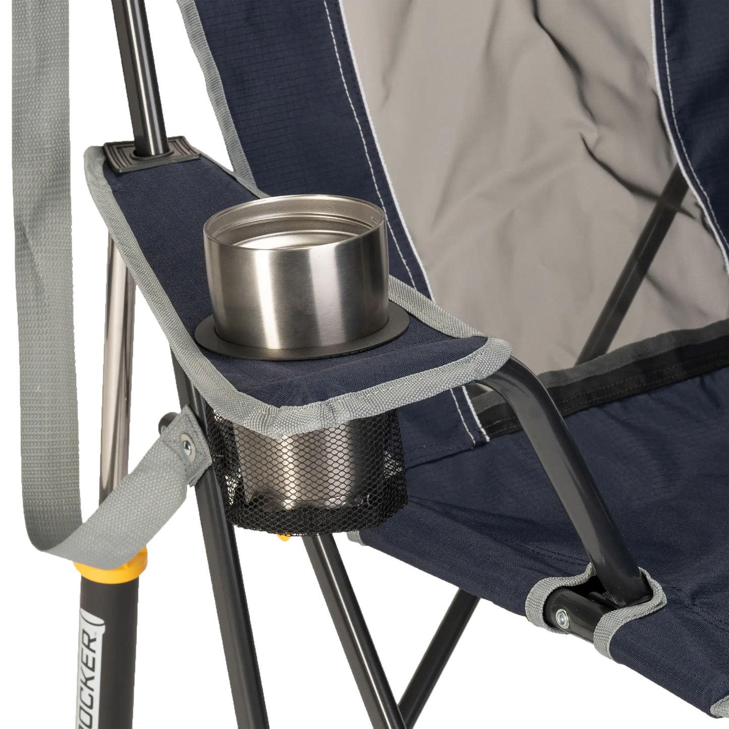 Heavy-Duty Freestyle Comfort Pro Rocker - Choice 375 - Freestyle Rocker Portable Outdoor Folding Chair Detail