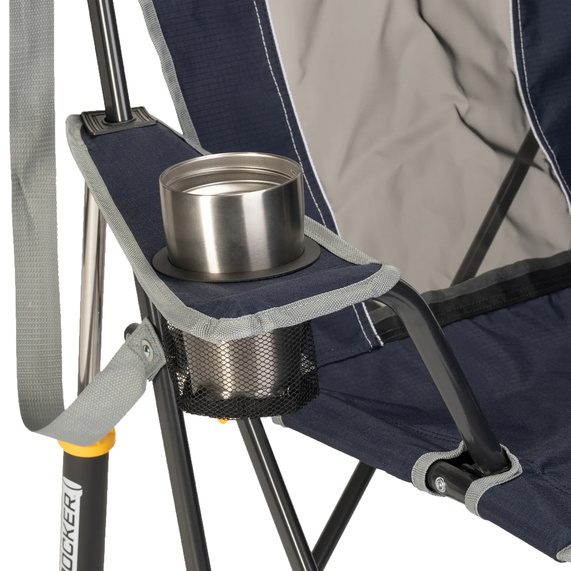 Heavy-Duty Freestyle Comfort Pro Rocker - Choice 375 - Freestyle Rocker Portable Outdoor Folding Chair Detail