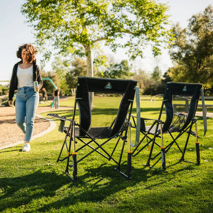 Heavy-Duty Freestyle Comfort Pro Rocker - Choice 375 - Freestyle Rocker Portable Outdoor Folding Chair Detail