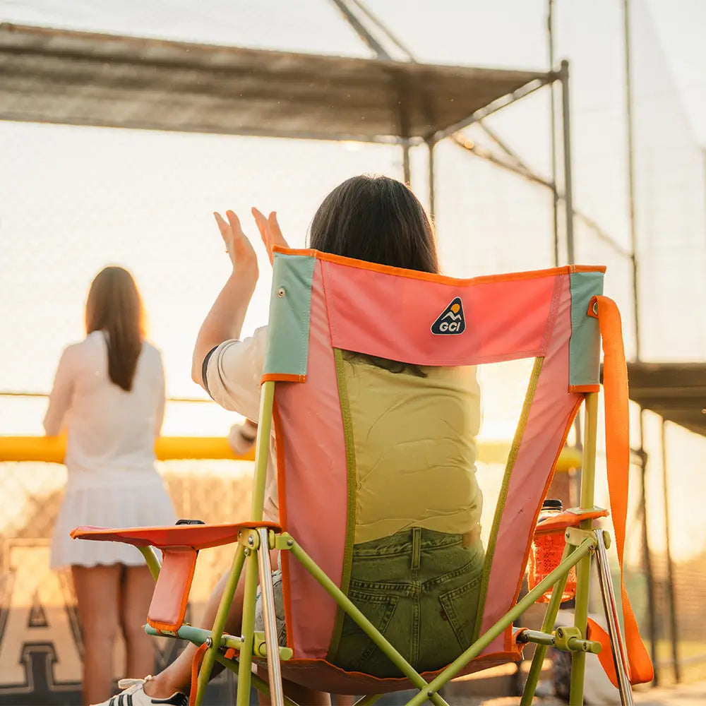 Heavy-Duty Freestyle Comfort Pro Rocker - Choice 375 - Freestyle Rocker Portable Outdoor Folding Chair Detail