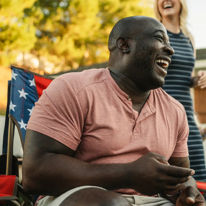 Patented Spring-Action Comfort Pro Rocker - USA Anniversary Deluxe - Choice 424 - Freestyle Rocker Portable Outdoor Folding Chair Detail